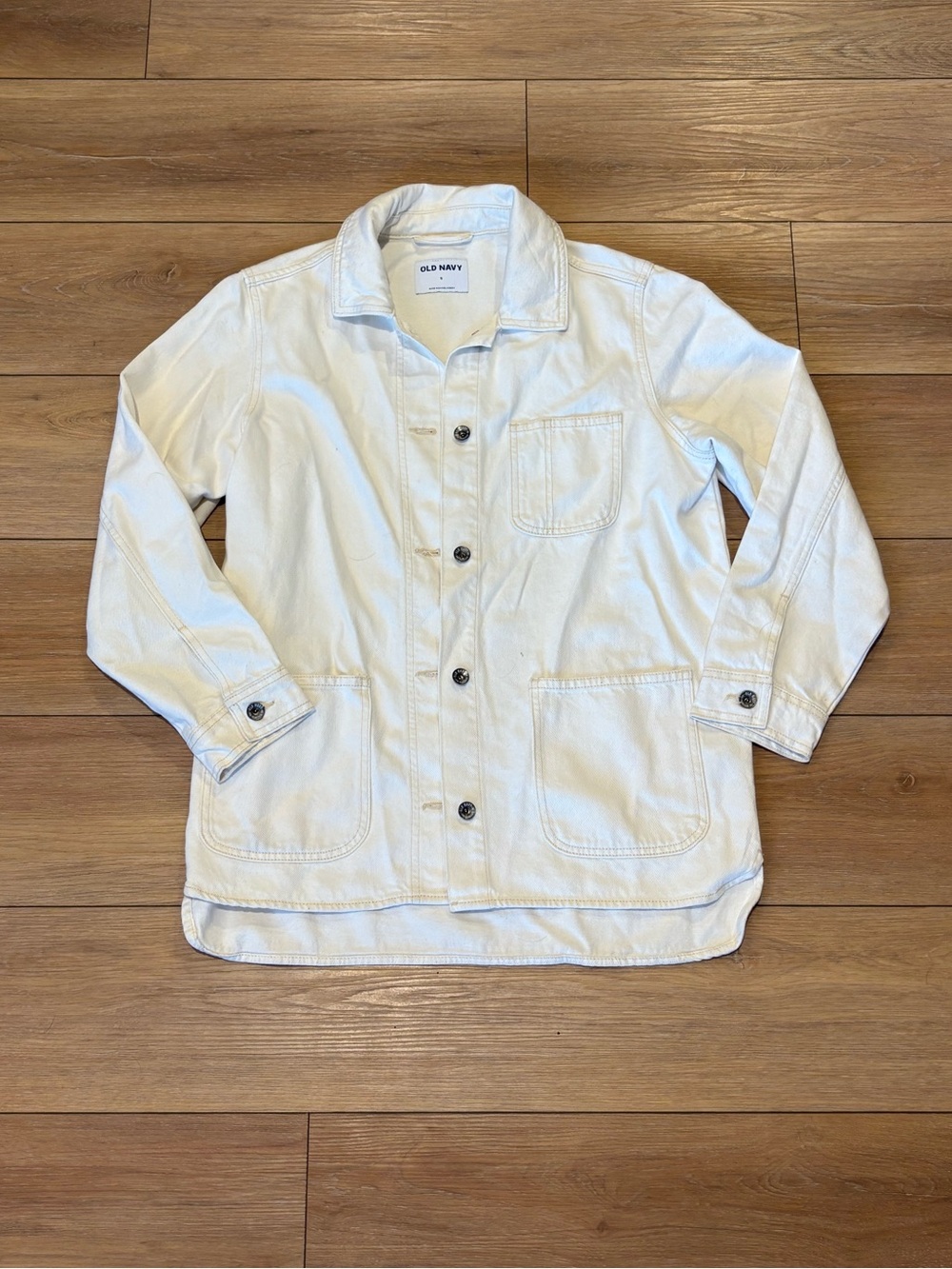 White Old Navy Denim Jacket